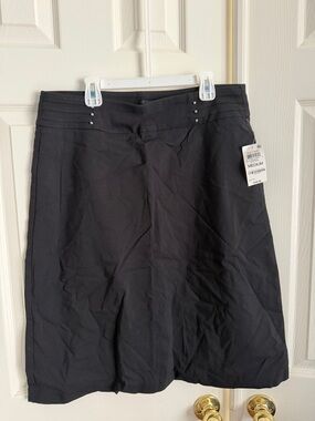 JM Collection Black A-Line Skirt